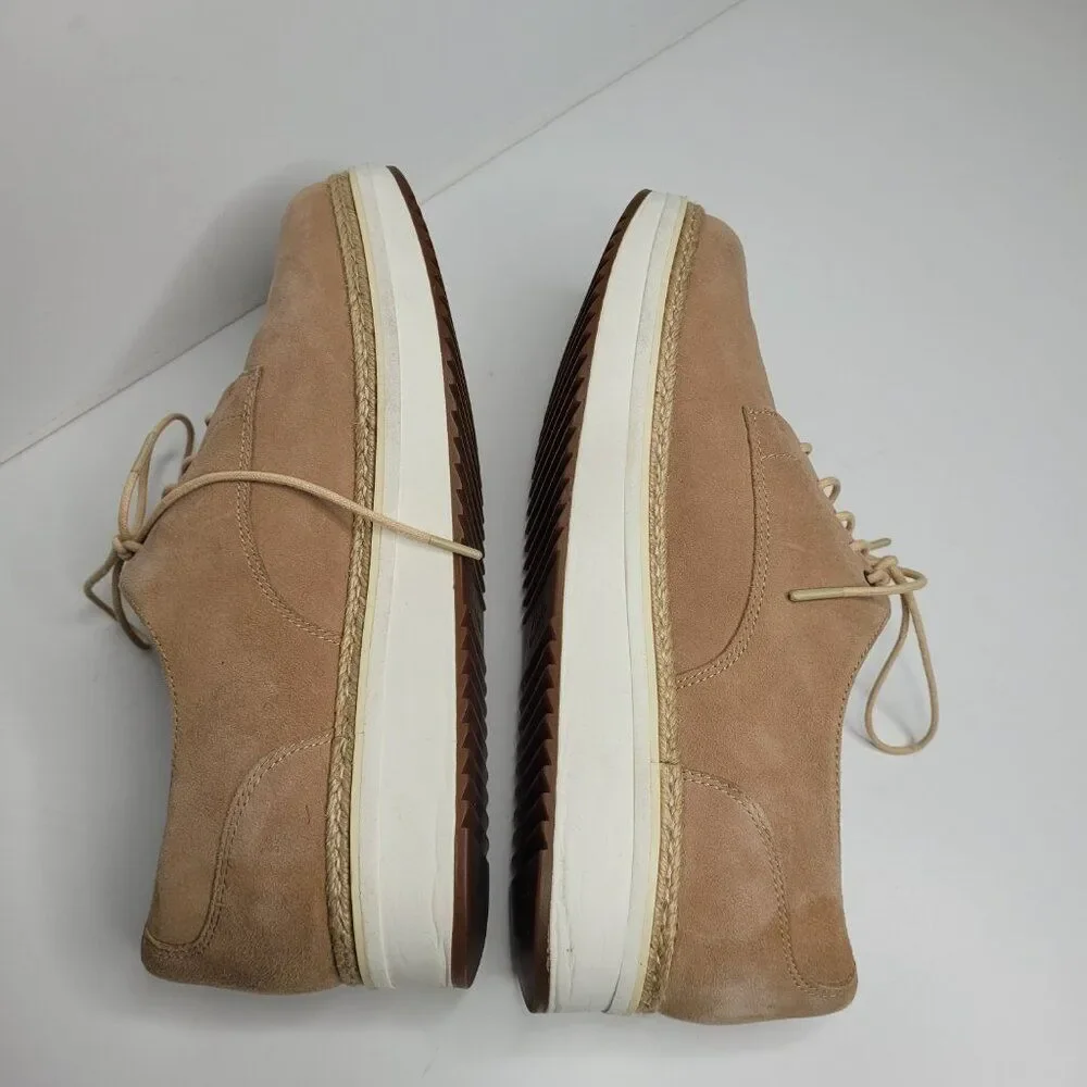 Clarks Teadale Rhea Women's Taupe Suede Lace Up Oxford Sneaker Size 10